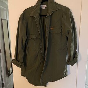 Carhartt Men's Forest Green Shirt Jacket